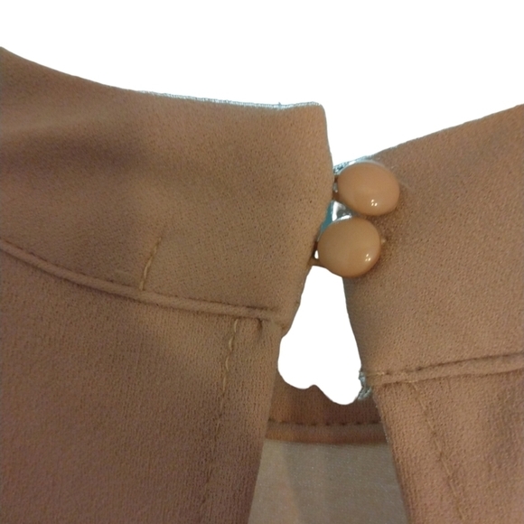 Halter Jumper Wide Leg J for Justify Beige Reptile Print Bottom Tie Belt L - Picture 9 of 11